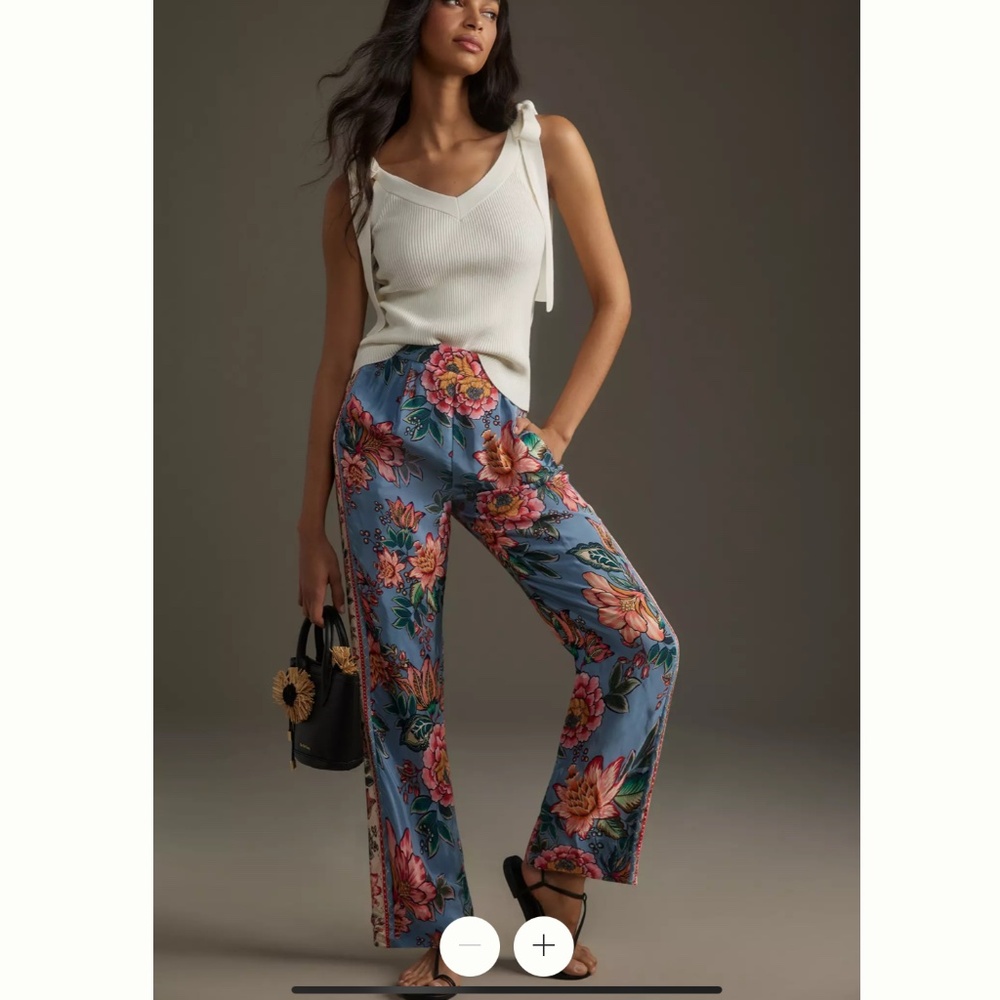 Farm Rio Wonderful Bouquet Pants
